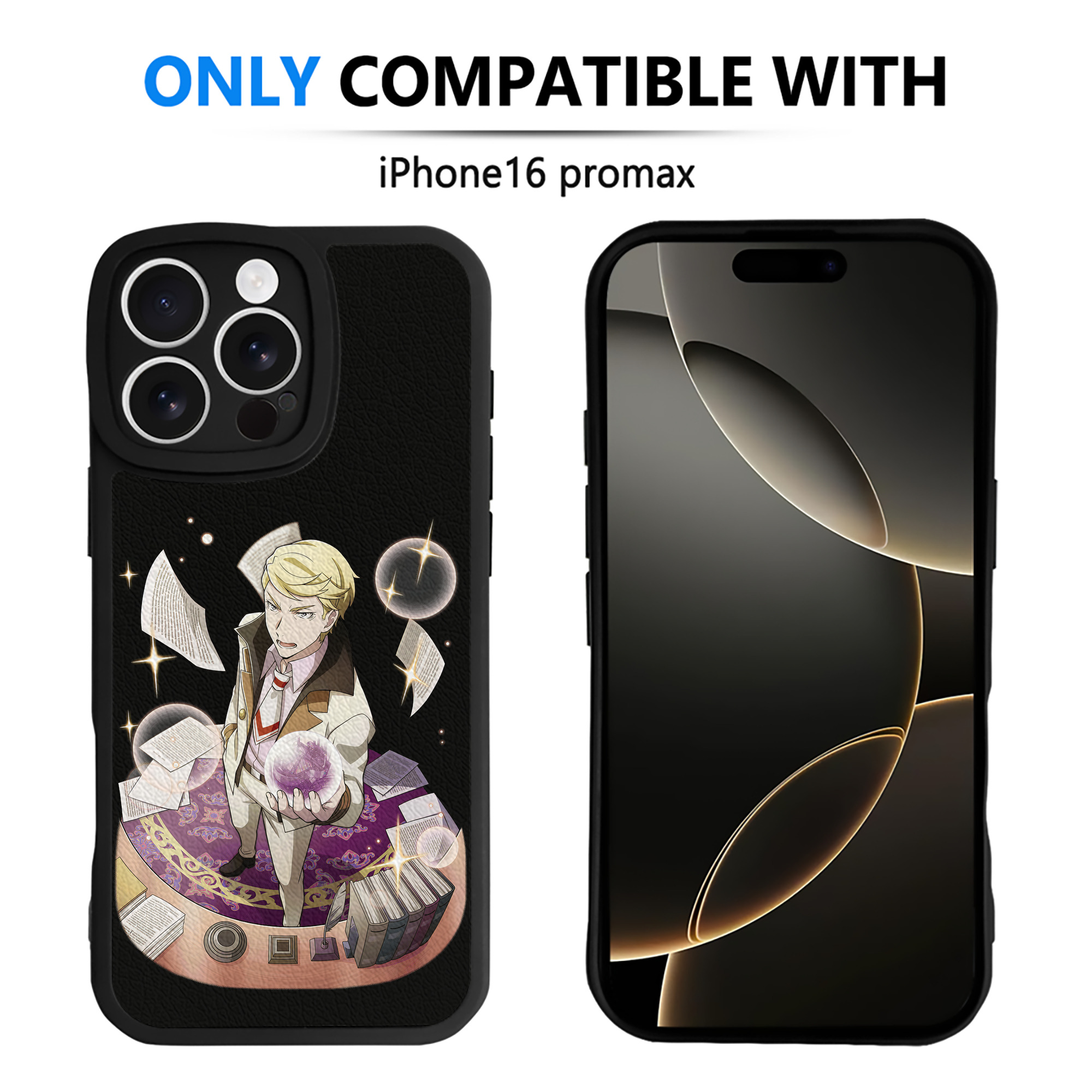 （画像用） 文豪ストレイドッグス Bungo Stray Dogs 【iPhone 16シリーズ対応】シリコンスマホケース（レザー調） 材質：シリコン